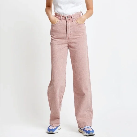 New Levi’s Made and Crafted High Loose Women's Jeans pink sand - Picture 2 of 11